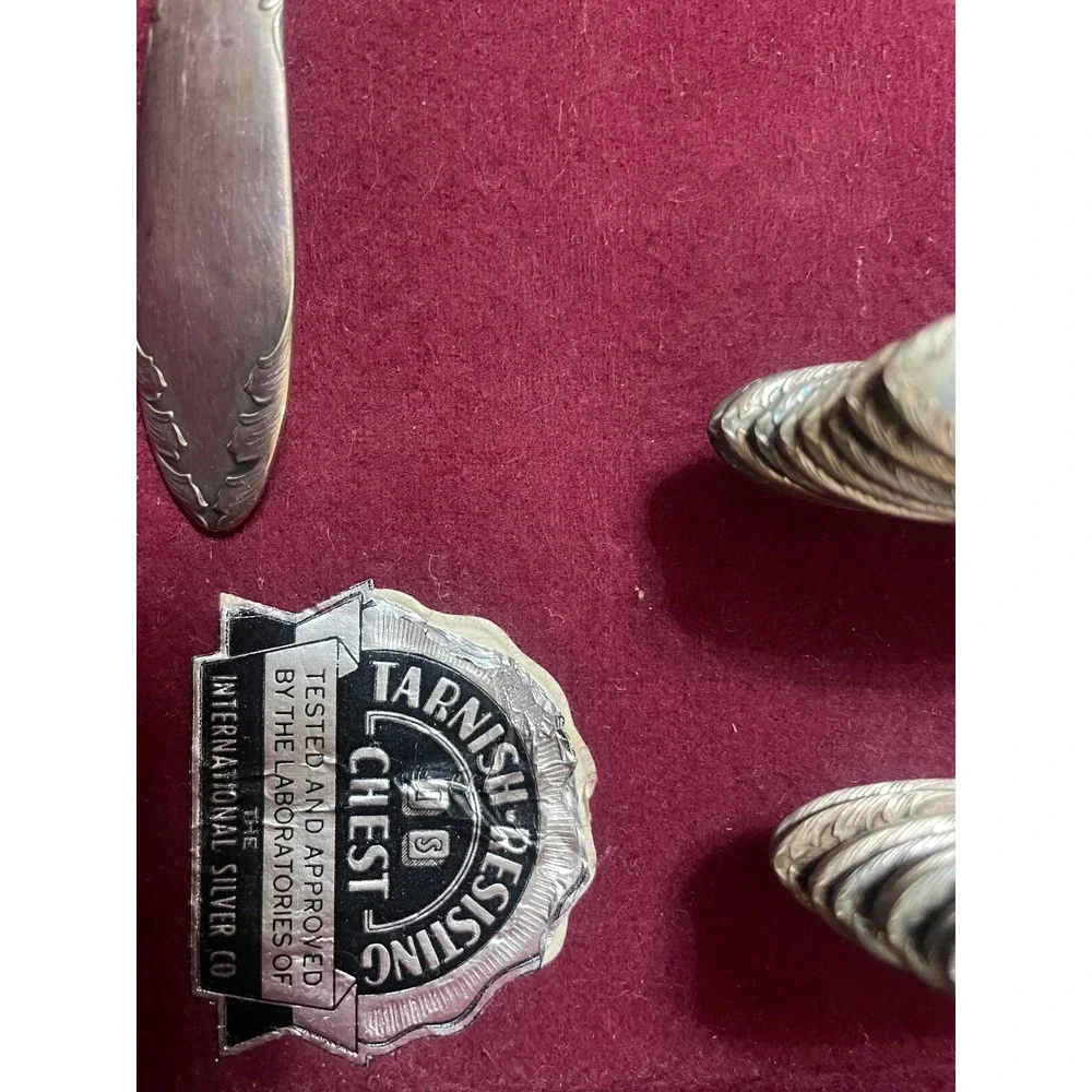International Silver Co Silverplate Flatware Set King Edwards Design and Box